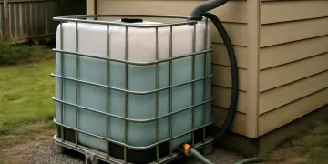 IBC Tote Rainwater Setup Protocol: Safe Base, Overflow, Shade, and Fittings