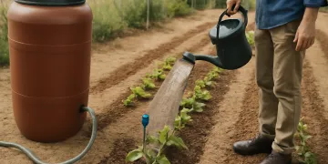 Rain Barrel Dry-Spell Watering Plan: Why 50 Gallons Runs Out Fast