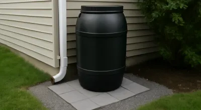How to Build a Gravel and Paver Base for a Rain Barrel