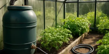 Rain Barrel Greenhouse Watering Setup: Filter, Flush, and Keep Lines Separate