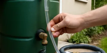 Rain Barrel Sight Tube Setup: Drill Height, Fittings, and Leak Checks