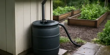 How to Set Up a Rain Barrel on a Shed or Garage Roof