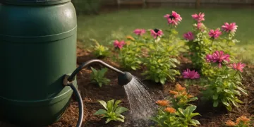 How to Water a Pollinator Garden from a Rain Barrel